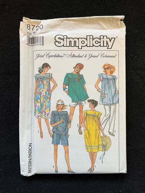 Simplicity Sewing Pattern 8720 Maternity Easy To Sew Pants Etsy