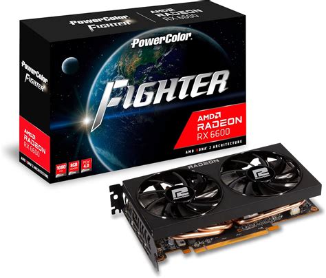 Tarjeta gráfica PowerColor Fighter AMD Radeon RX 6600 con memoria GDDR6