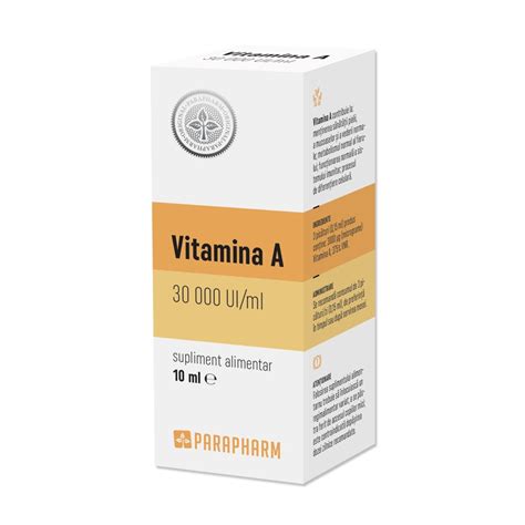 Vitamina A Ui Capsule Parapharm Dr Max Farmacie