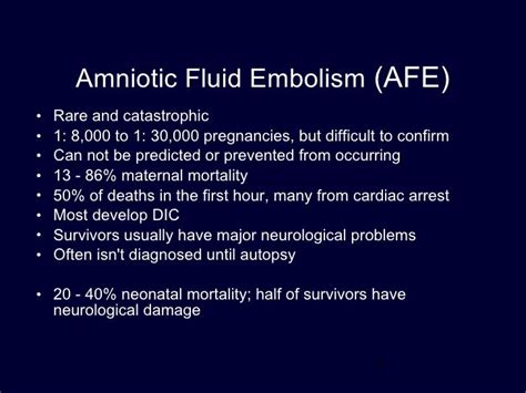 Amniotic Fluid Embolism