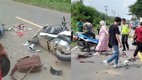 Kecelakaan Maut Seorang Pemotor Tewas 2 Motor Tabrakan Adu Kambing