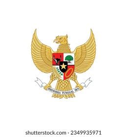 Vektor Stok National Emblem Indonesia Garuda Pancasila Lambang (Tanpa ...