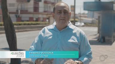 TEM Notícias 1ª Edição Bauru Marília Candidato Sandro Bussola fala