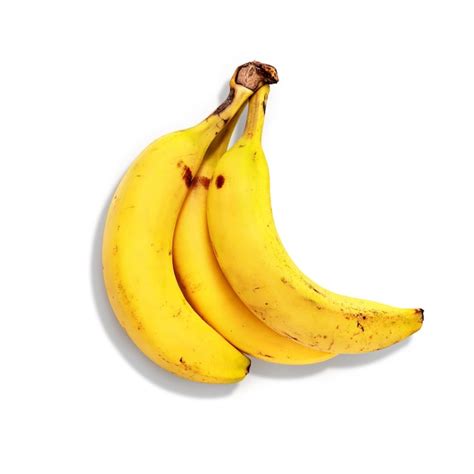 Premium Photo High Angle View Of Bananas On White Background