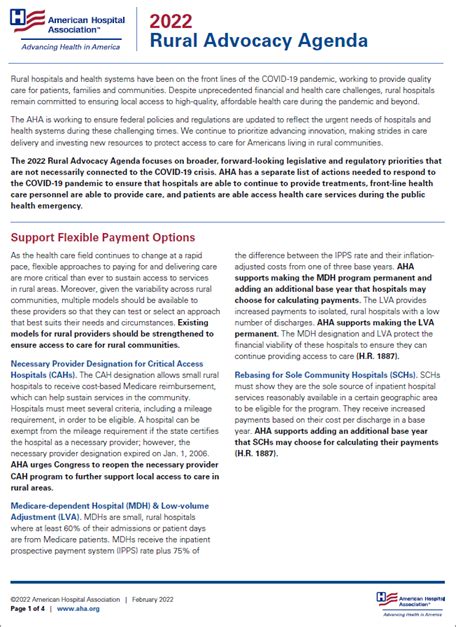 2022 Rural Advocacy Agenda Aha