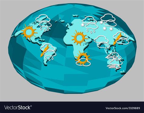 Weather map Royalty Free Vector Image - VectorStock