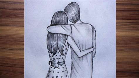 Pencil Sketch Of Love Couples