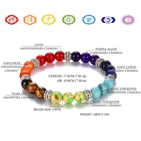 Bracelet 7 Chakras 7 Pierres Bijoux Bijoux Zen Boutique Zen Style