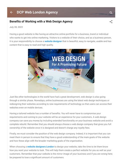 Top Benefits Of Working With A Professional Web Design Agency By Dcp