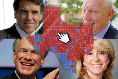 Map Comparing The 2010 And 2014 Governors Races The Texas Tribune