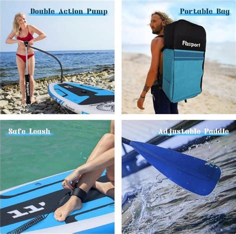 FBSPORT Premium Inflatable Stand Up Paddle Board Review SUP Board Gear