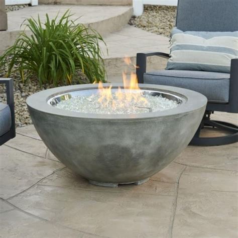 The Outdoor GreatRoom Cove 42 Round Gas Fire Pit With Burner Cover LP