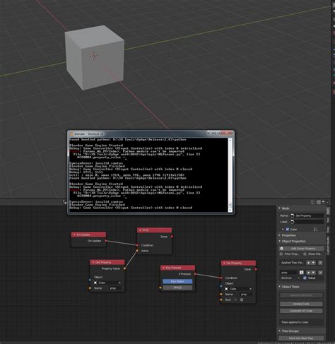 Blender Game Logic Nodes UPBGE Compatible Game Engine Resources