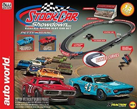 Auto World Ho Scale Stock Car Showdown Electric Racing Slot Car Set