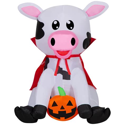 Halloween Airblown Inflatables Cow By Way To Celebrate Walmart