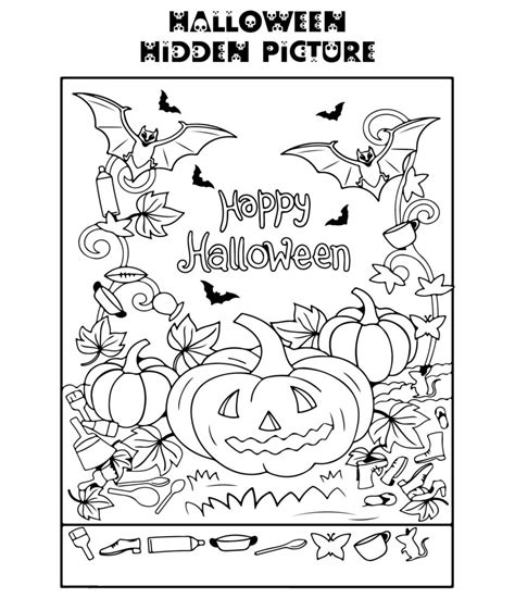 Printable Halloween Hidden Objects Printable Jd