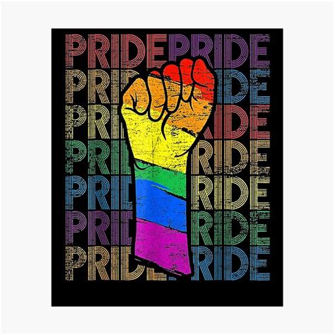 L Mina Fotogr Fica Orgullo Arco Iris Mano Pu O Lgbtq Conciencia L Sbica Gay De Patsa Redbubble