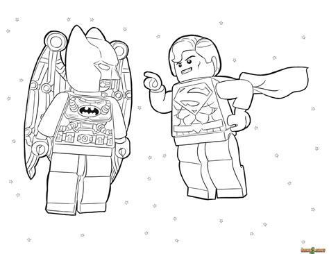 Lego Superman Coloring Page - Coloring Home