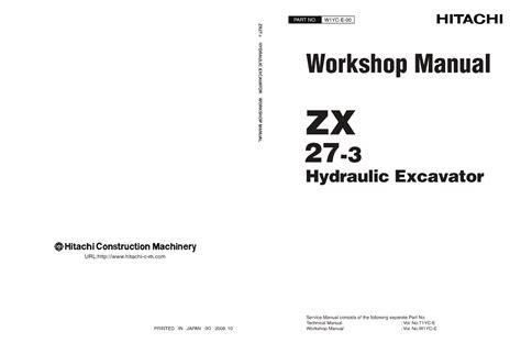 Hitachi Zx Mini Excavator Workshop Repair Manual