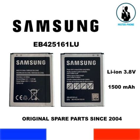 ORIGINAL BATTERY SAMSUNG EB425161LU GALAXY TREND 2 GT-SCH-i739 GT-S7560 ...