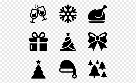 Computer Icons Symbol Christmas Time White Text Monochrome Png