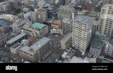 A 4k Aerial Tilt Of A Busy Intersection In Machida City Tokyo Japan