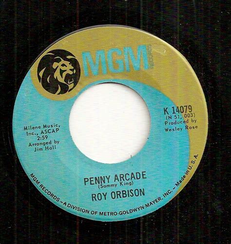 Roy Orbison - Penny Arcade / Tennessee Owns My Soul | Releases | Discogs