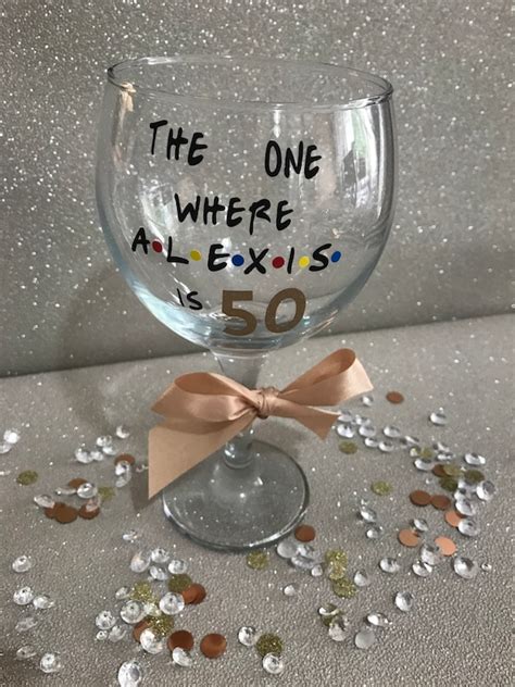 Personalised Gin Glass Birthday Glass Gift For Her Th Etsy Uk