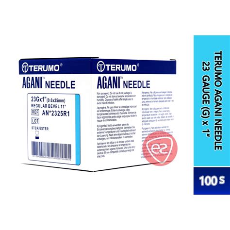 TERUMO AGANI NEEDLE 23G X 1 0 6 X 25MM 100S REF AN 2325R1 Shopee