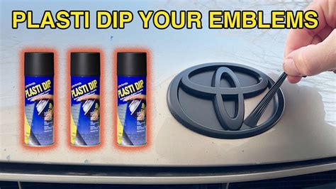 How To Plasti Dip Car Emblems Badges Easy DIY Guide YouTube