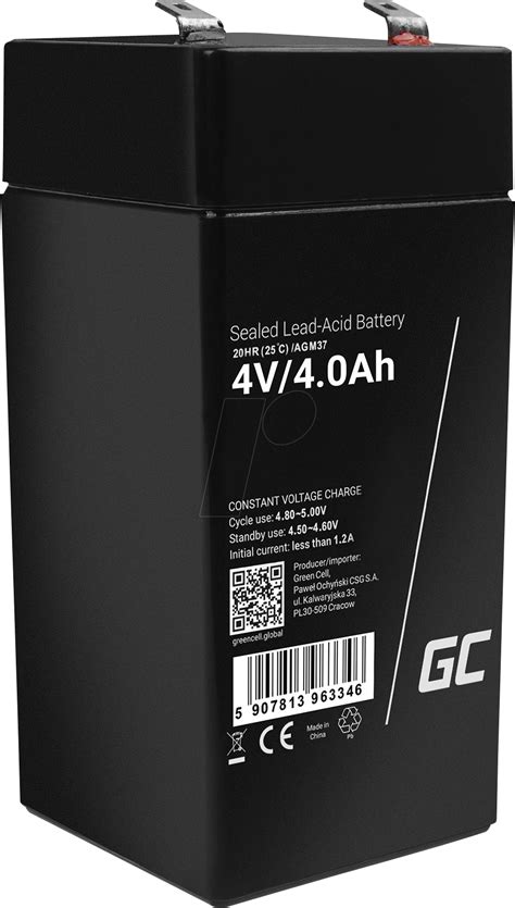 GC AGM37 4AH AGM Battery 4 V 4 Ah At Reichelt Elektronik