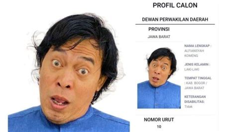 Foto Surat Suara Komeng Viral Dianggap Nyeleneh Ngaku Sudah Diizinkan