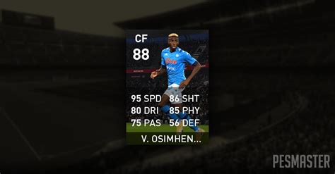 Victor Osimhen PES 2021 Mobile Stats