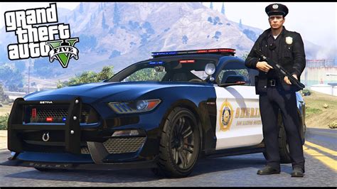 GTA 5 LSPDRF 198 POLICÍA de USA en MUSTANG COBRA ROBO DE AMBULANCIA