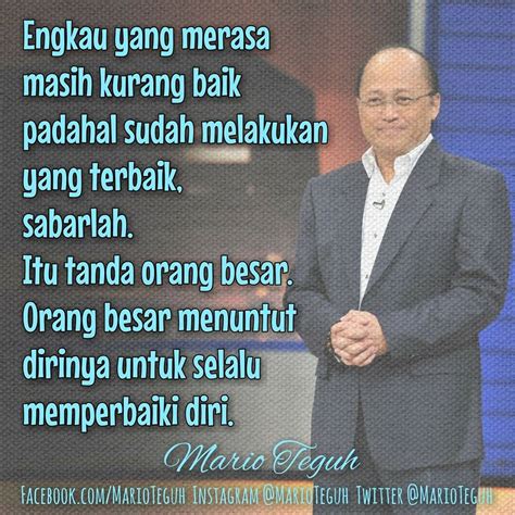 Kata Kata Motivasi Semangat Kerja Mario Teguh Chika Ciku