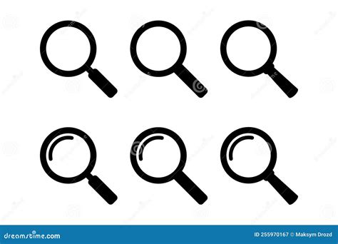 Magnifying Glass Icon Search Icon Vector Magnifier Or Loupe Sign