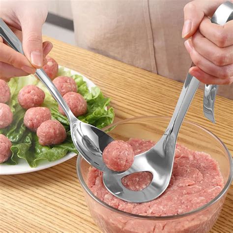 Cuillère Pour Boulettes De Viande En Acier Inoxydable Antiadhésif