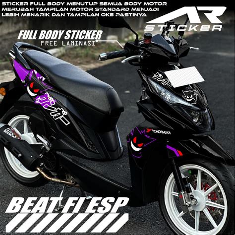 Jual COD Decal Sticker BEAT ESP 2016 2017 2018 2019 Stiker Beat Full