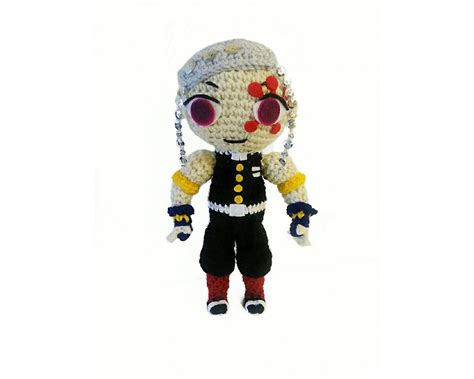 Tengen Uzui Demon Slayer Hashira Crochet Doll Etsy Uk