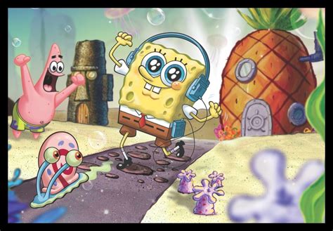 Quadro Bob Esponja Calça Quadrada Arte Poster Moldurado R 44 00 em