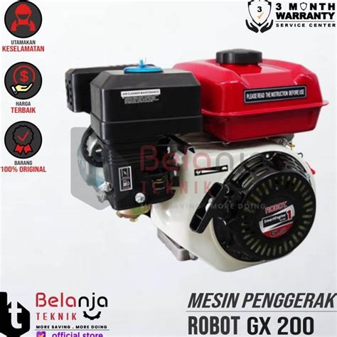 Jual Robot Mesin Penggerak Bensin Serbaguna Gx 200 6 5 Hp Engine Gx 200