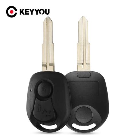 KEYYOU Carcasa De Llave Remota De Coche Inteligente 2 Botones