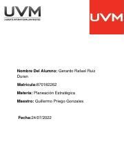 ACT 1 GRRD Pdf Nombre Del Alumno Gerardo Rafael Ruiz Duran Matricula