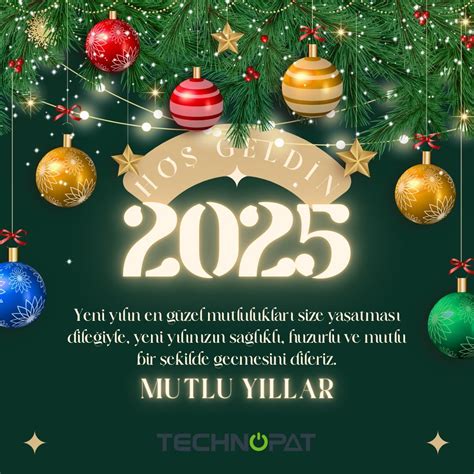 Mutlu Yıllar Hoş Geldin 2025 Technopat Sosyal