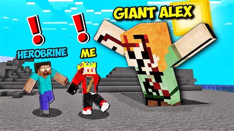 Me and Herobrine Found Giant Alex in a Horror Seed of Minecraft in ...