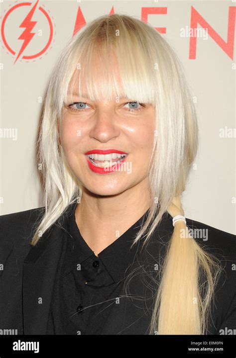 Sia Furler Australian Singer In May 2014 Photo Jeffrey Mayer Stock