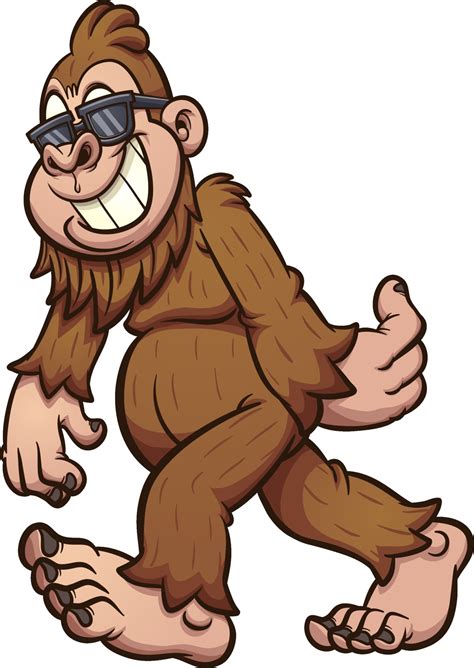 Cool Bigfoot Walking 2089573 Vector Art At Vecteezy