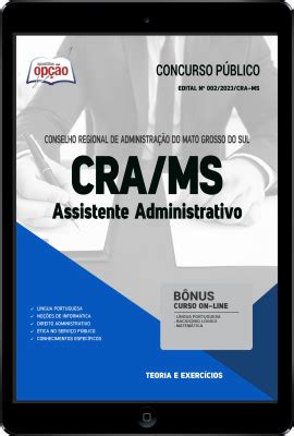 Apostila Cra Ms Em Pdf Assistente Administrativo