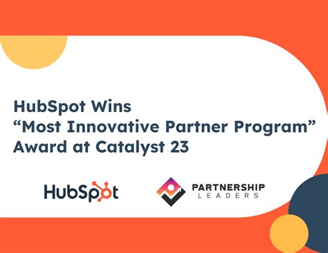 HubSpot Named “Most Innovative Partner Program” at Partnership Leaders