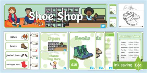 Shoe Shop Role Play Pack Teacher Made